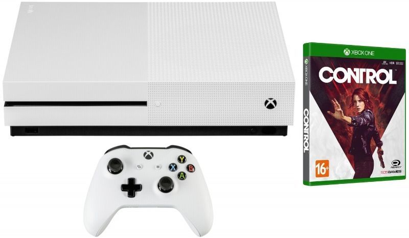 Игровая консоль Microsoft Xbox One S с 1 ТБ памяти, игрой Control ...