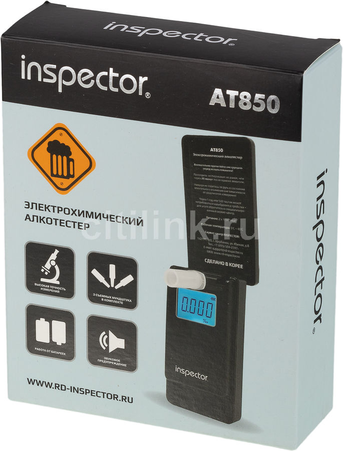 Inspector at850. Алкотестер Inspector at850.