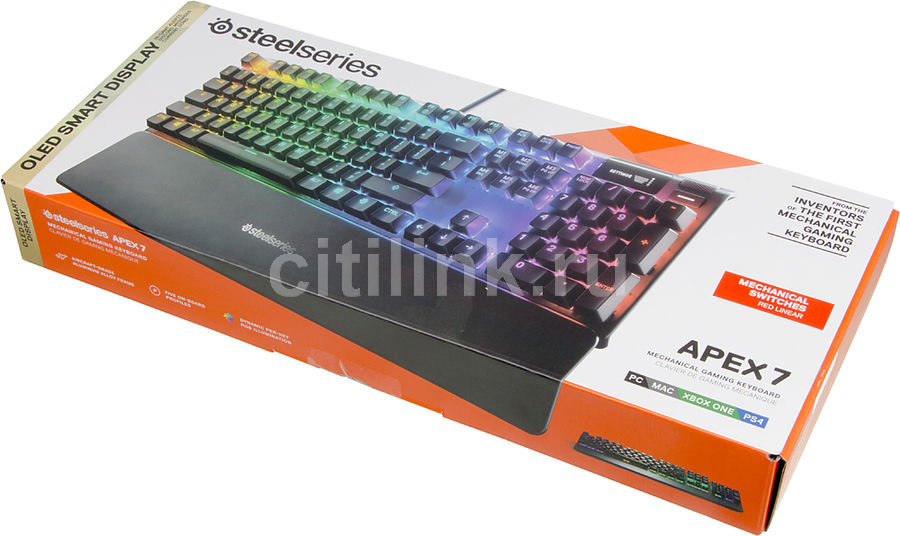 steelseries apex 7 red linear