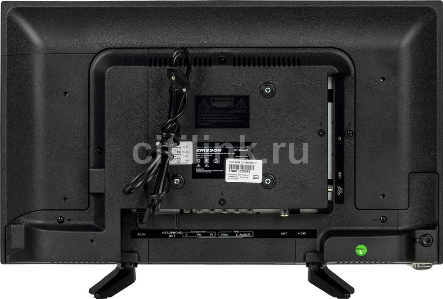 Характеристики Телевизор Erisson 22FLM8000T2, 21.5", FULL HD, черный ...