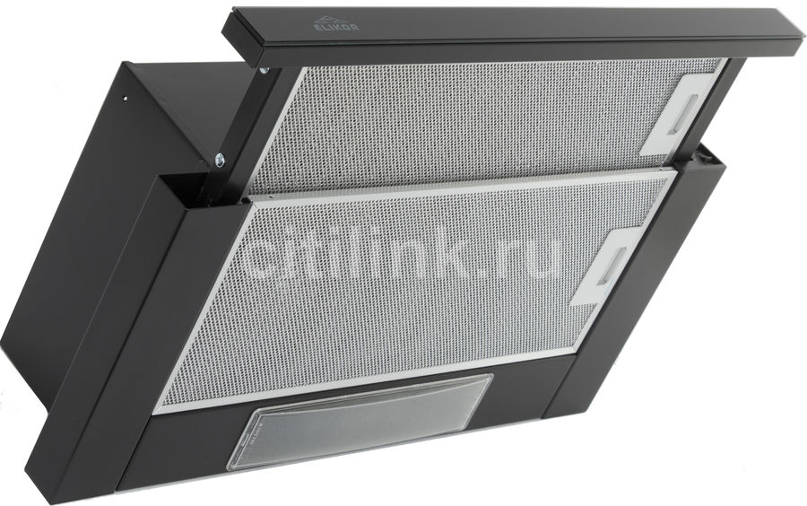 Вытяжка встраиваемая в шкаф 50 см elikor нейтрино 50 black inox