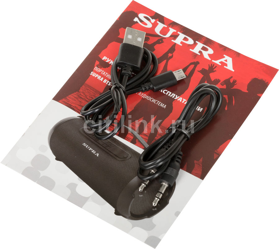 Аудиомагнитола Supra BTS-580, черный - купить в Ситилинк | 1191243