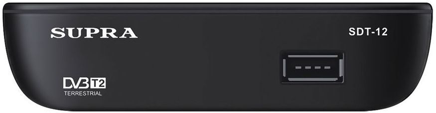Характеристики Ресивер DVB-T2 Supra SDT-12, черный (1191265) смотреть в ...