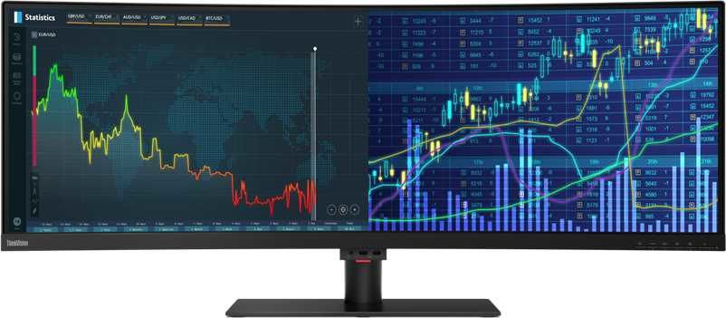Купить Монитор LENOVO ThinkVision P44w-10 43.4", черный в интернет-магазине СИТИЛИНК, цена на Монитор LENOVO ThinkVision P44w-10 43.4", черный (1194134) - Санкт-Петербург