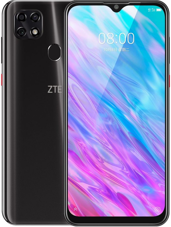Характеристики Смартфон ZTE Blade 20 Smart 128Gb, черный(Б/У) (1461226 ...