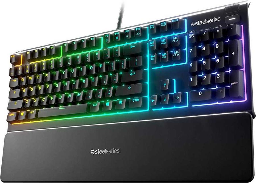 steelseries apex 3 wired gaming keyboard