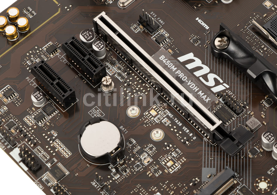 Характеристики Материнская плата MSI B450M PRO-VDH MAX, SocketAM4, AMD ...