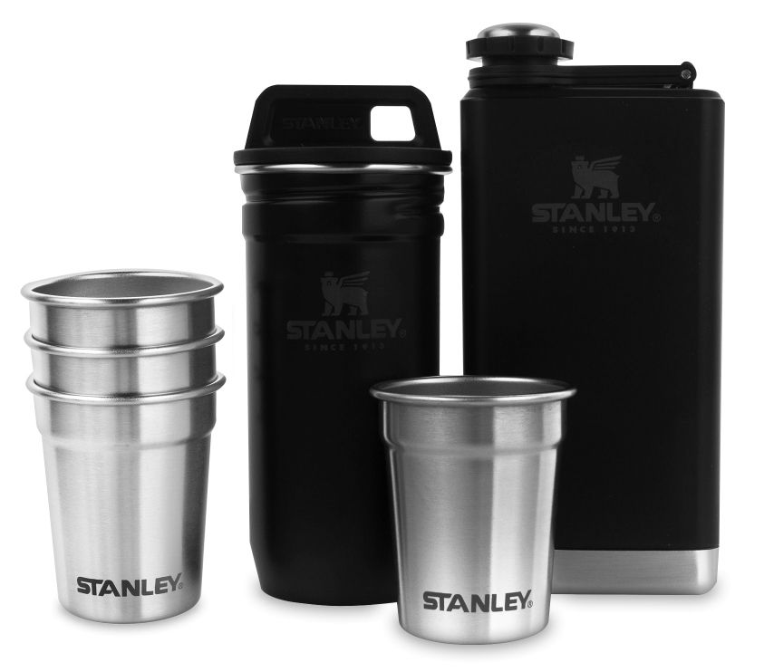 stanley shot glass and flask set