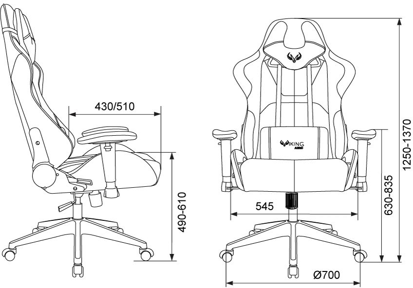 Кресло игровое viking 5 aero