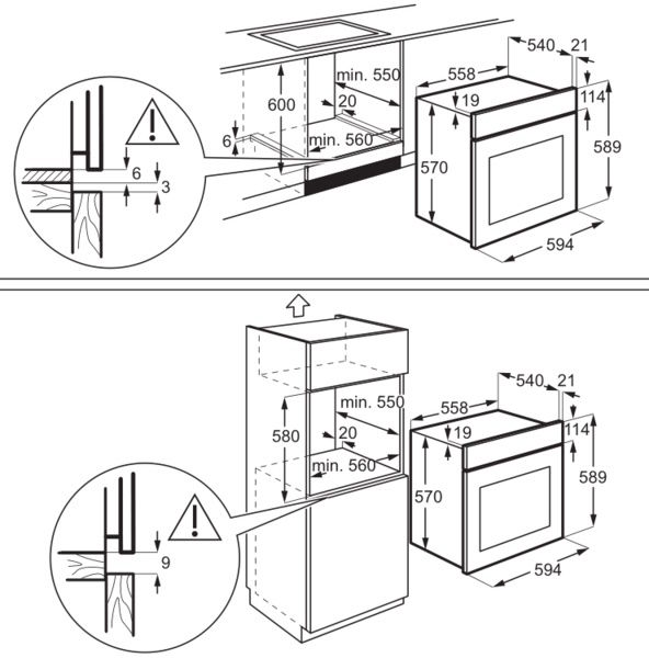 Духовой шкаф electrolux oef5e50x