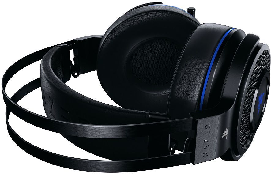 Характеристики Гарнитура игровая Razer Thresher, для ПК и игровых консолей,  мониторные, радио, черный / синий [rz04-02580100-r3g1] (1364489) смотреть в  СИТИЛИНК