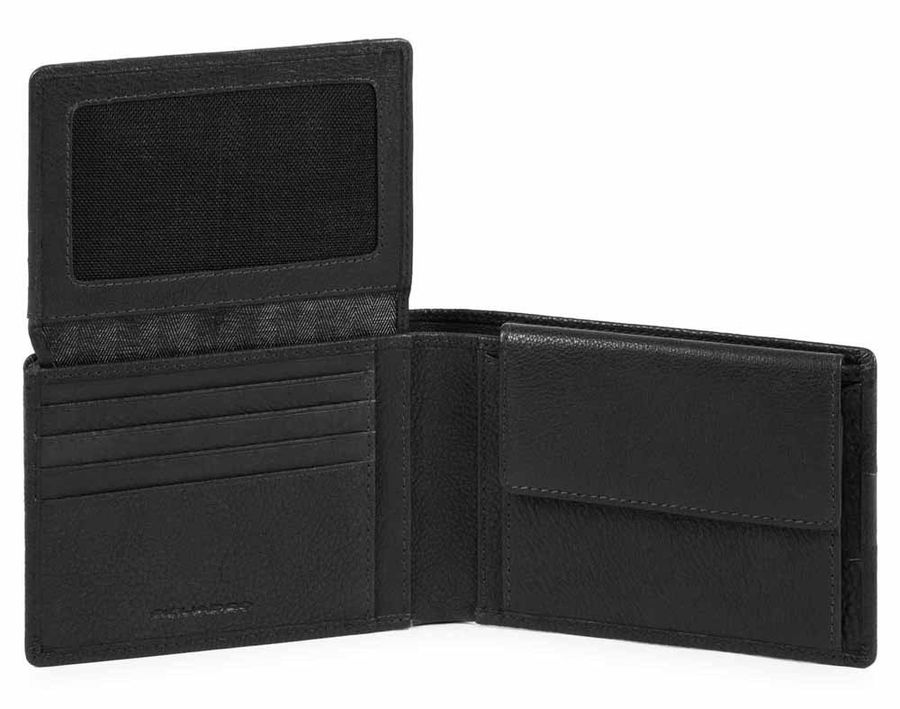 Кошелек мужской Piquadro W101, кожа натуральная, черный - купить в ...