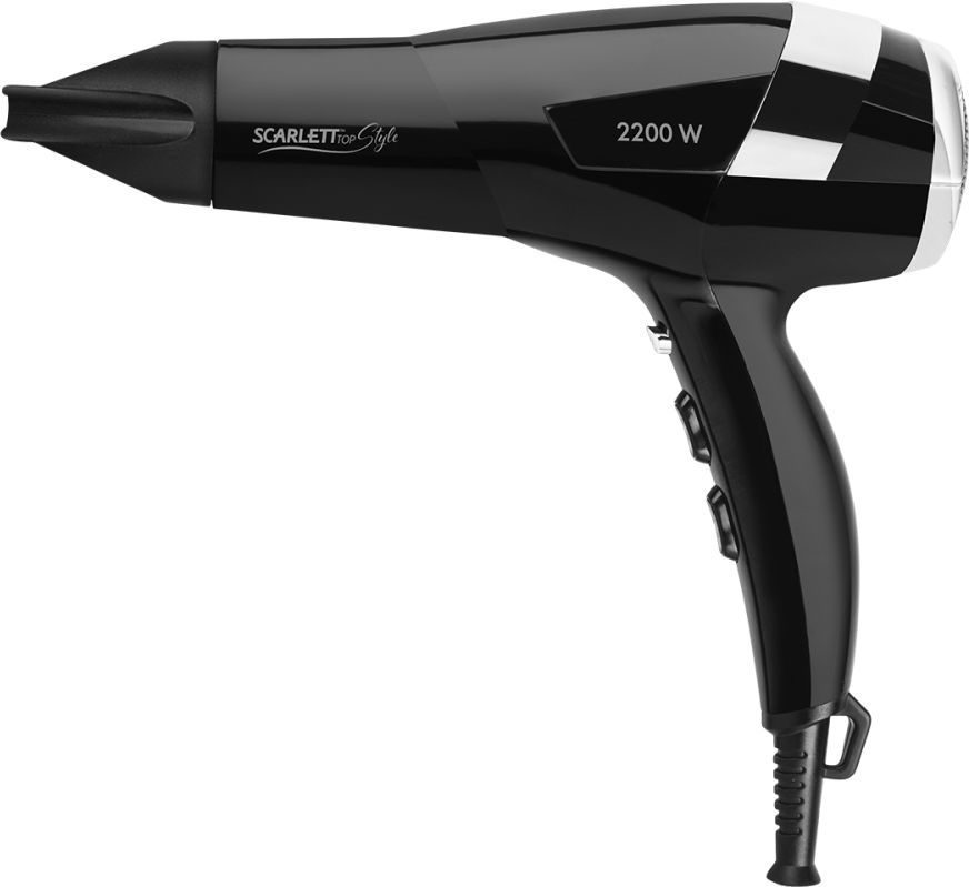 Характеристики Фен Scarlett SC-HD70I45, 2200Вт, черный (1374921 ...
