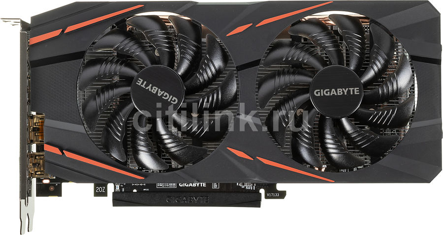 Видеокарта GIGABYTE AMD  Radeon RX 570 ,  GV-RX570GAMING-8GD V2.0