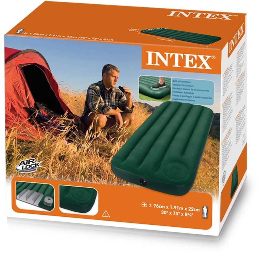 Матрас надувной intex outdoor camping mat