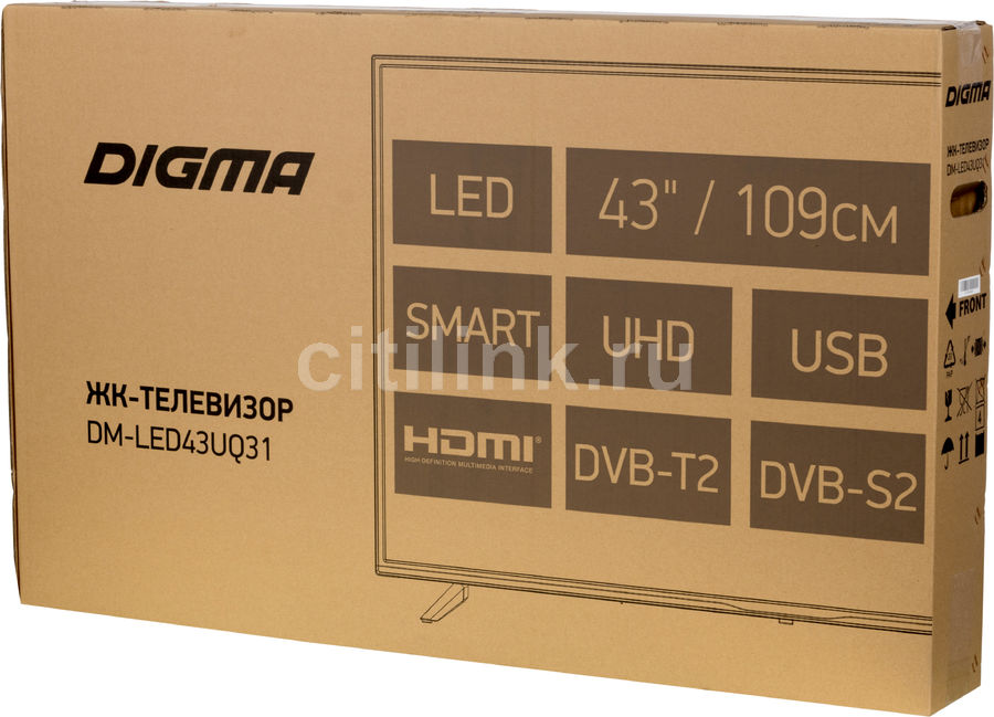 Телевизор digma dm led43uq31 43 ultra hd 4k обзор