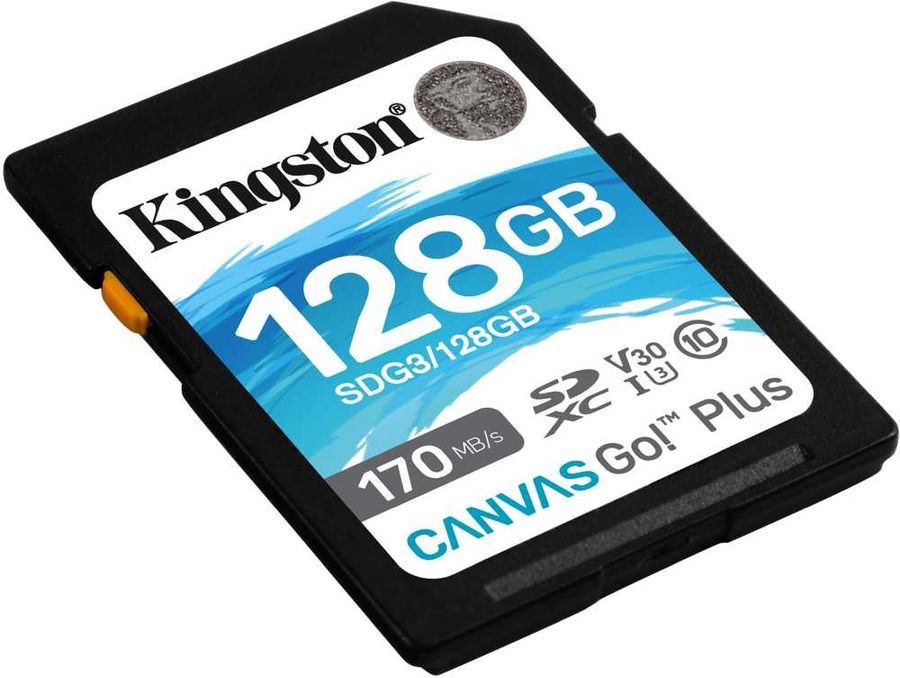 Карта памяти kingston canvas go plus sdxc 128 гб