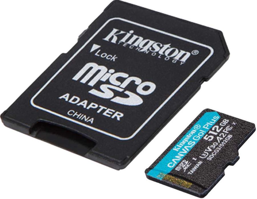 Карта памяти microsdxc uhs i u3 kingston canvas select plus 512 гб