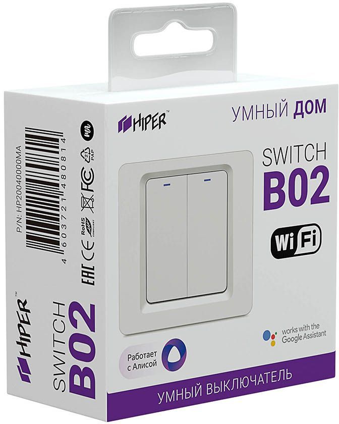 Wi fi выключатель hiper iot switch b02 установка