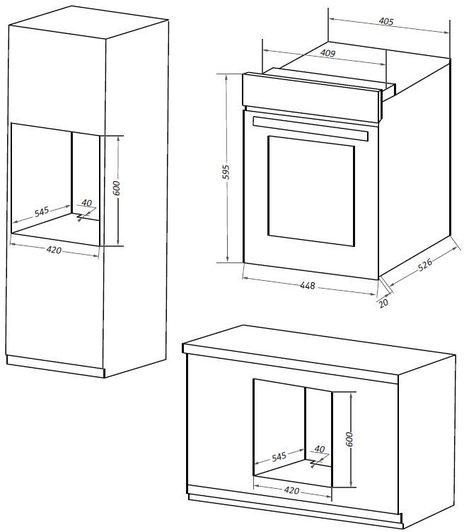 Электрический духовой шкаф maunfeld eoec 516b2