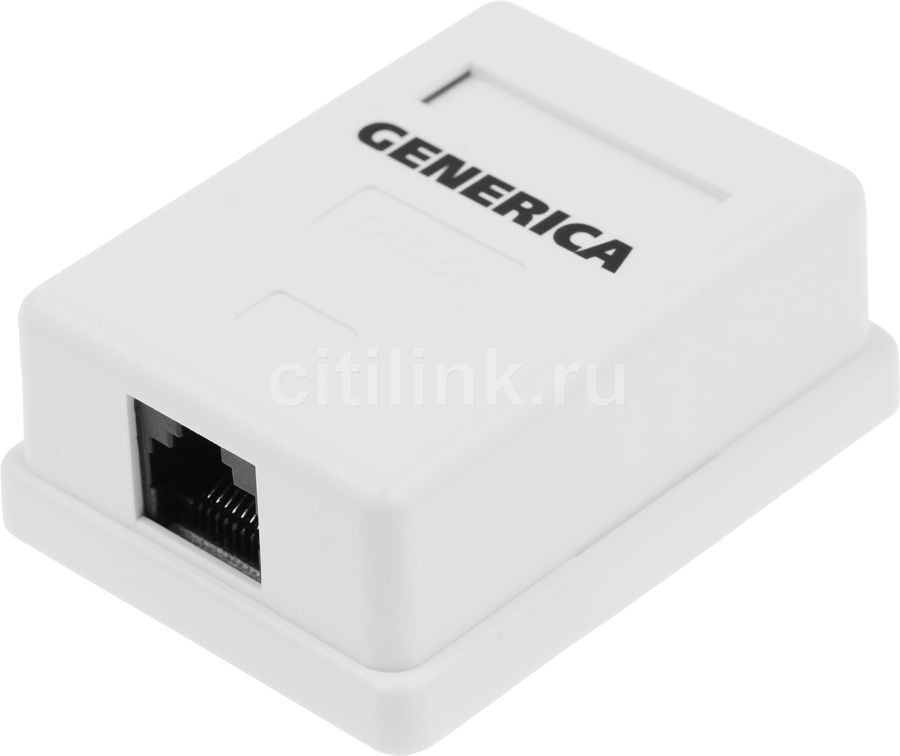 Розетка компьютерная iek itk cs2 1c5eu 12 открытой установки cat 5e rj 45 1 порт