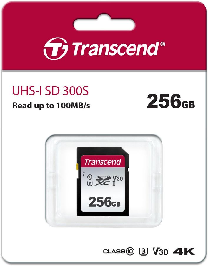 Карта памяти SDXC UHS-I U3 Transcend 256 ГБ - купить в Ситилинк | 1399241