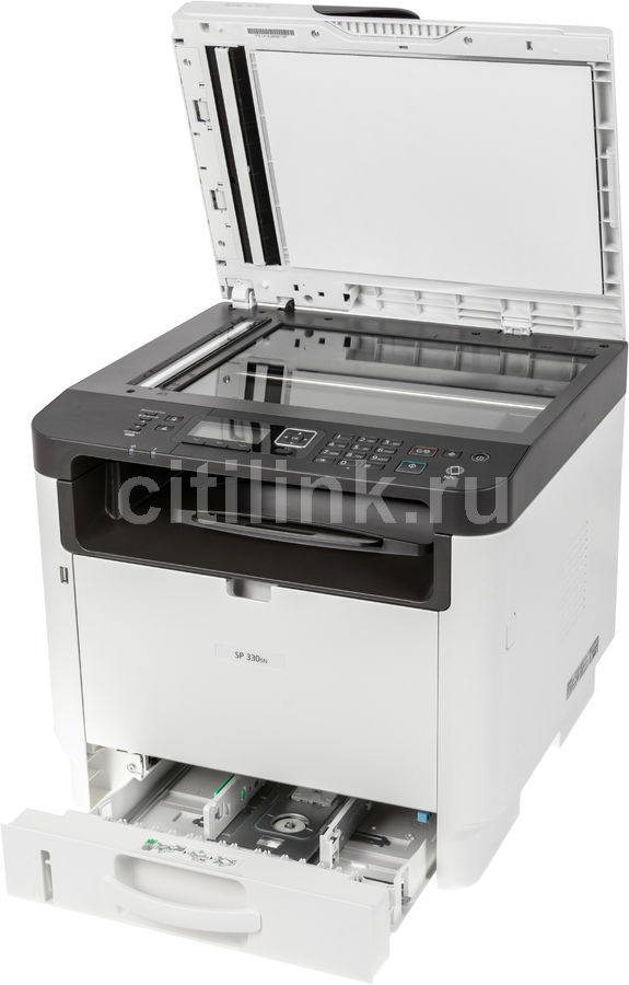 МФУ лазерный Ricoh SP 330SN, A4, лазерный, черный [408274](плохая ...
