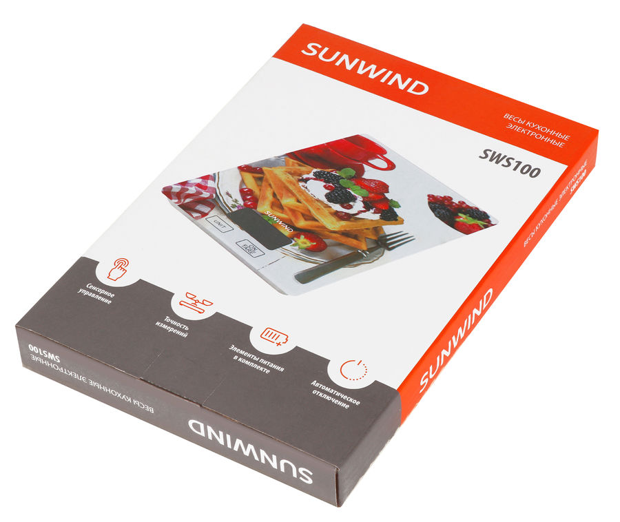 Весы кухонные sunwind sws101 рисунок печенье