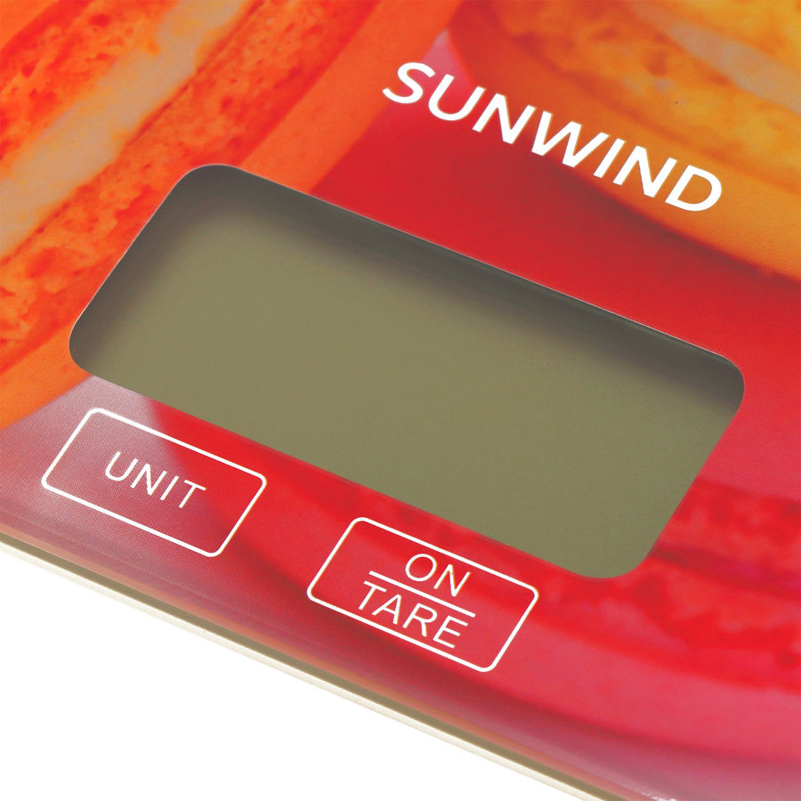 Весы кухонные sunwind sws101 рисунок печенье
