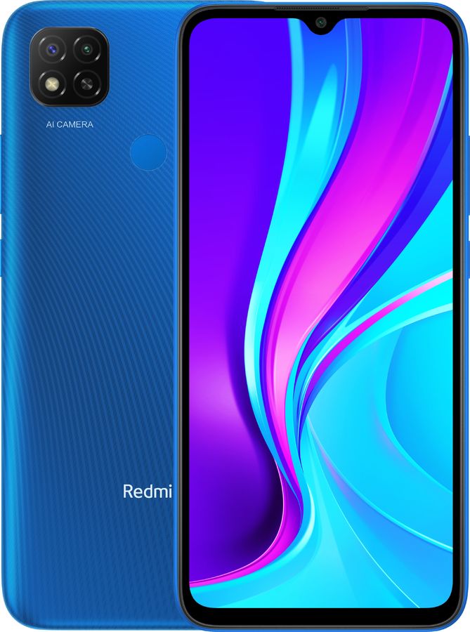 Смартфон XIAOMI Redmi 9C 64Gb, синий