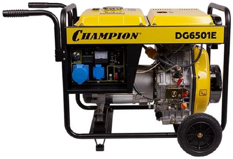 Дизельный генератор champion dg6501e