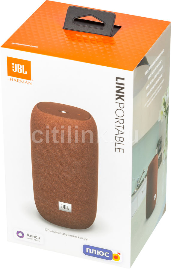 Умная колонка JBL Link Portable, 20Вт, с голосовым помощником Алиса ...