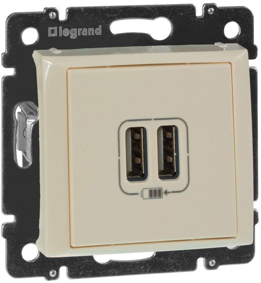 Розетка usb врезная legrand