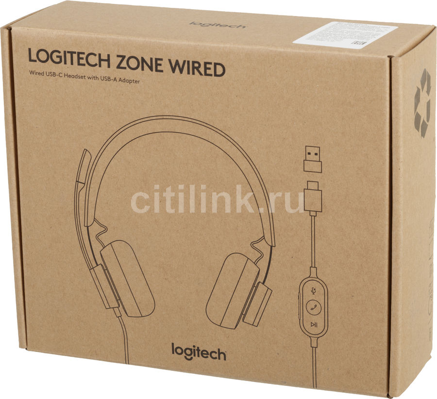 Гарнитура Logitech Zone Wired UC 