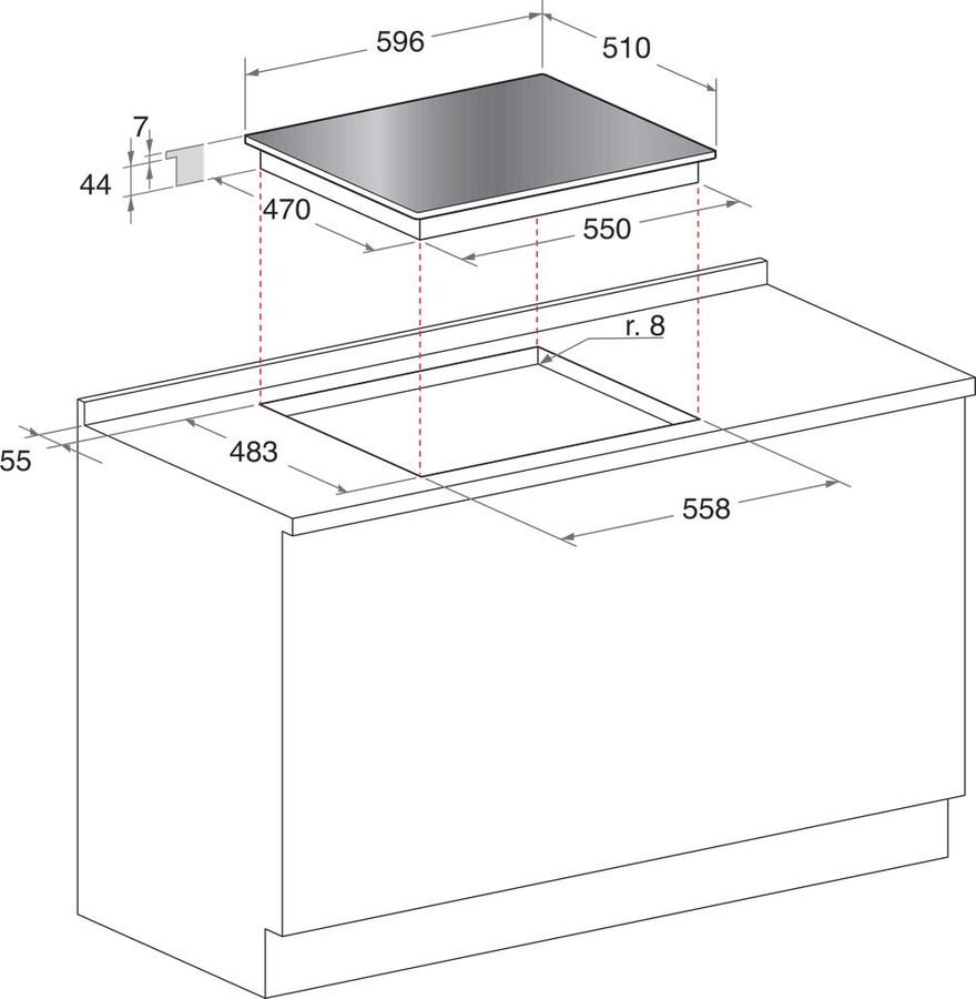 Газовая варочная панель Hotpoint-Ariston HAGD 61S/MR, зеркальный ...