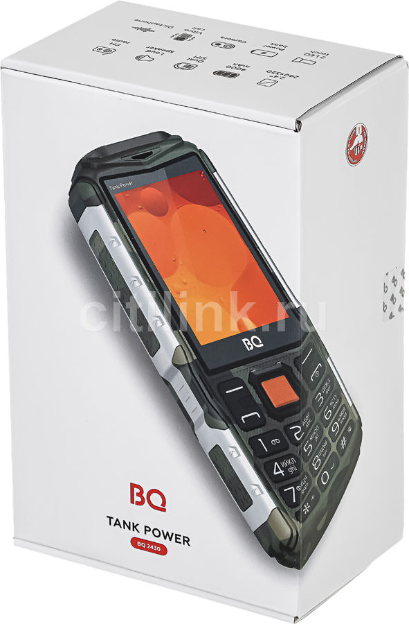 Аксессуары для сотовый телефон BQ Tank Power 2430, зеленый/серебристый ...