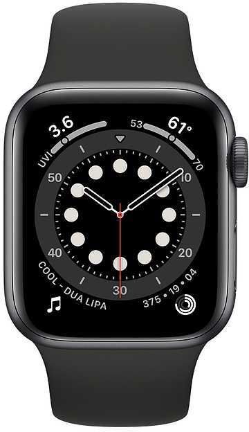 Смарт-часы Apple Watch Series 6 44мм, серый космос - купить в Ситилинк |  1418914
