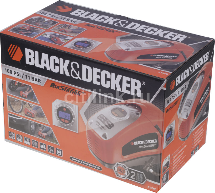 Автомобильный компрессор black decker