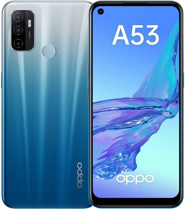 Характеристики товара смартфон OPPO A53 128Gb, голубой (1421210) - интернет-магазин СИТИЛИНК - Михайловка