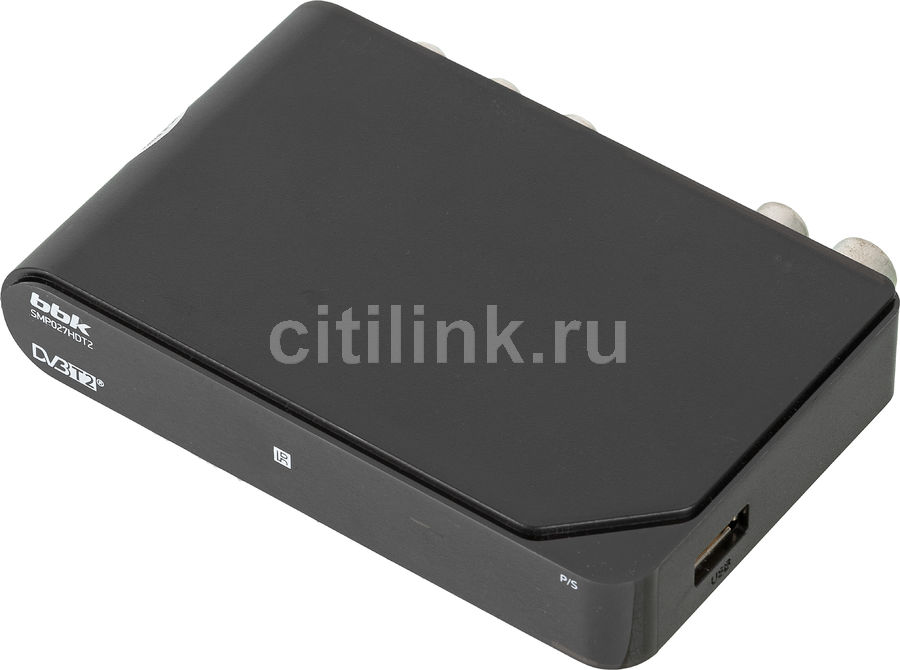 Ресивер DVB-T2 BBK SMP027HDT2, черный - купить в Ситилинк | 1421312