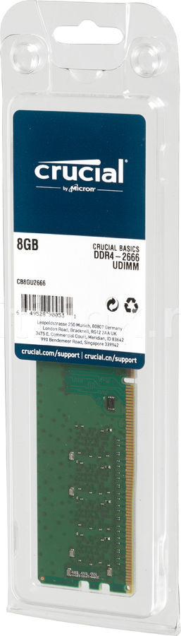 Модуль памяти Crucial Basics CB8GU2666 DDR4 - 8ГБ - купить в Ситилинк ...