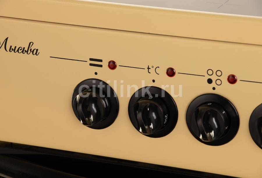 Купить Электрическая плита ЛЫСЬВА EF3001MK00, стеклокерамика, без крышки, коричн