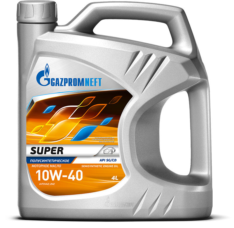 Моторное масло GAZPROMNEFT Super 10W-40 4л. полусинтетическое
