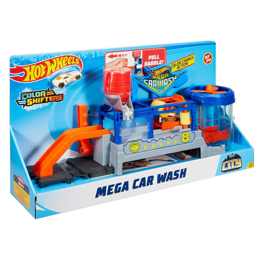 hot wheels car wash garage