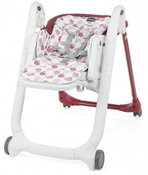 Стульчик для кормления chicco polly progres5 cherry