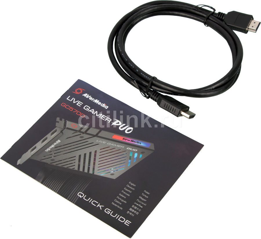 Карта видеозахвата AVerMedia LIVE GAMER DUO GC570D - купить в Ситилинк ...