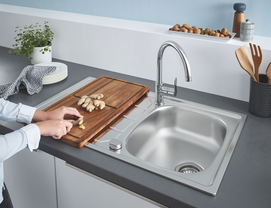 Смеситель для кухни мойки grohe bauedge 31367000