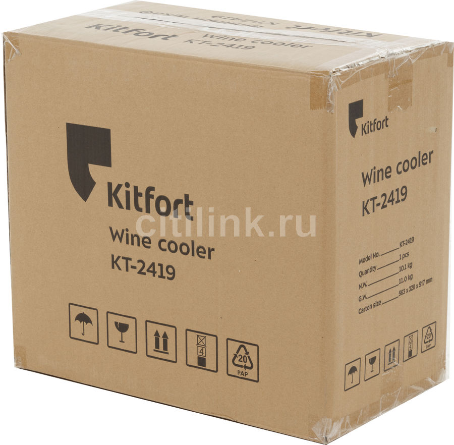 Винный шкаф kitfort kt 2419 черный