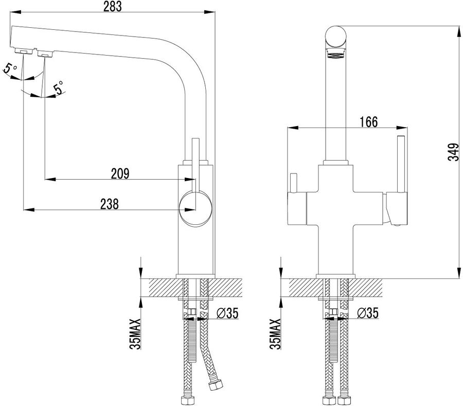 Смеситель для кухни мойки lemark comfort lm3060c