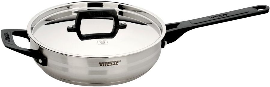 Купить Сковорода VITESSE VS-1023, 20см, с крышкой, серебристый в интернет-магазине СИТИЛИНК, цена на Сковорода VITESSE VS-1023, 20см, с крышкой, серебристый (1445670) - Нижний Новгород